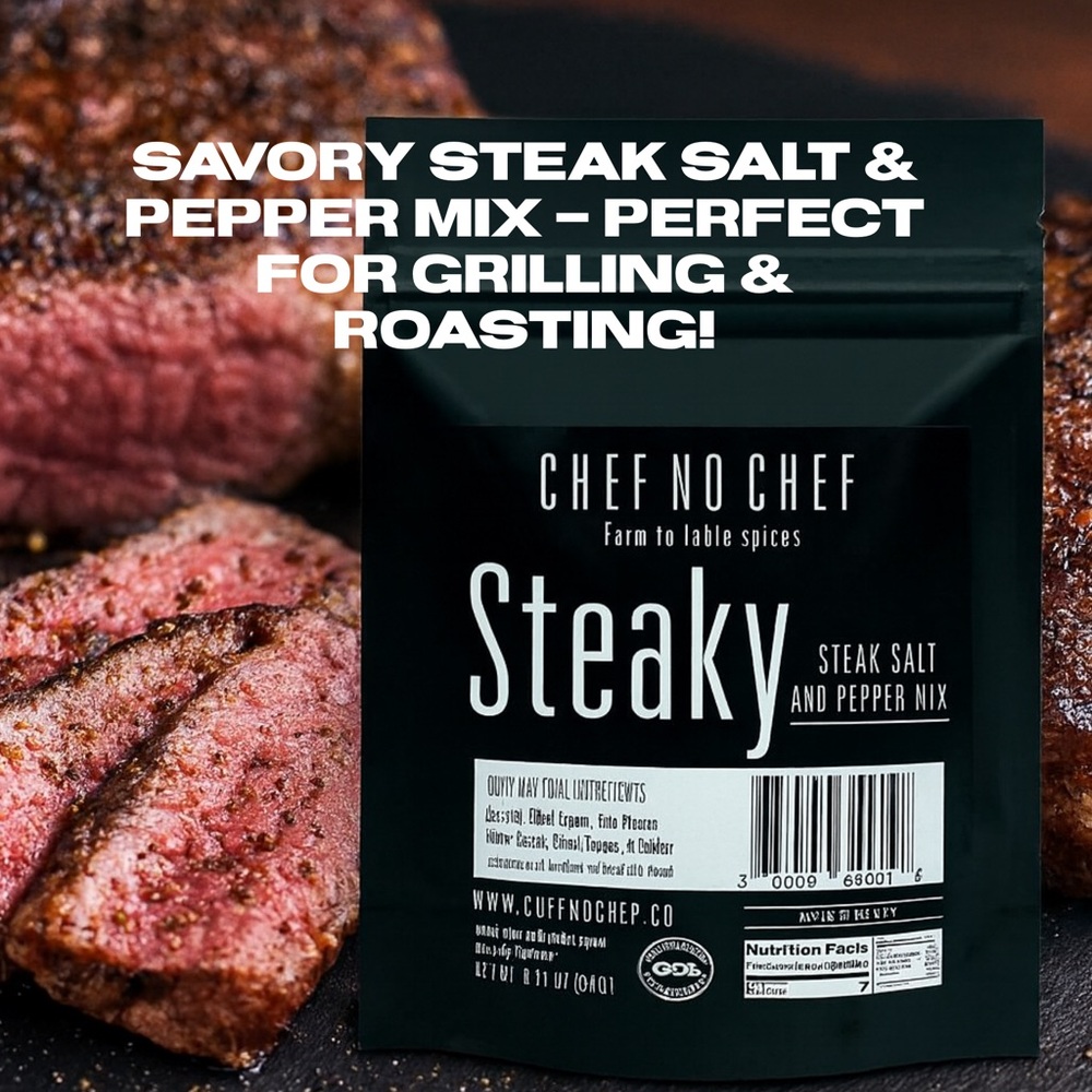 Steak Salt & Pepper Seasoning – Gourmet BBQ Blend